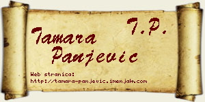 Tamara Panjević vizit kartica